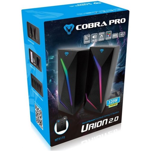 Акустична система 2.0 Media-Tech COBRA PRO URION Bluetooth Gaming (MT3172)  8Вт., LED Light