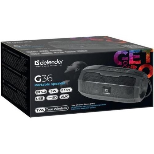 Портативна колонка Defender G36 (65036) 5W, bluetooth, FM/USB/TF/AUX