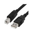 Кабель Kingda USB AM-BM 2.0M Black