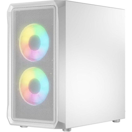 Корпус без БЖ, Logic Concept PORTOS MESH+GLASS ARGB, 3x120, mATX, білий