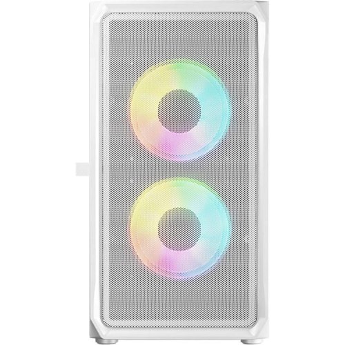 Корпус без БЖ, Logic Concept PORTOS MESH+GLASS ARGB, 3x120, mATX, білий