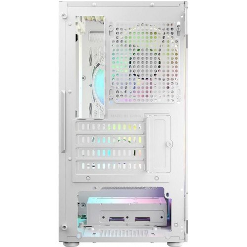 Корпус без БЖ, Logic Concept PORTOS MESH+GLASS ARGB, 3x120, mATX, білий