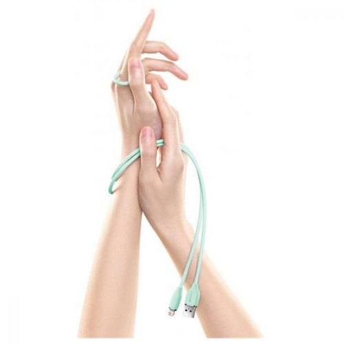 Кабель Baseus Jelly Liquid Silica Gel USB For Lightning 2.4A 2M Green