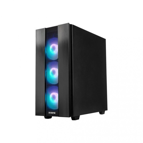 Корпус без БЖ, Chieftec HUNTER 2 GS-02B-OP, 4x120 мм, USB-C, ATX, чорний