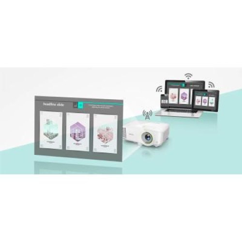 Проектор BENQ EW600, WXGA, 3600Lm, 20000:1, D-sub, HDMI, білий