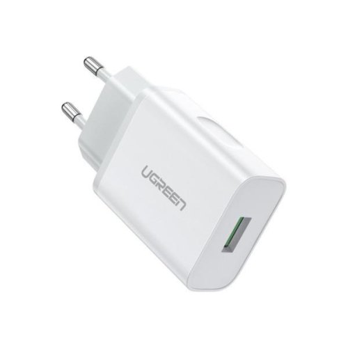 Мережевий зарядний пристрій UGREEN CD122 18W QC3.0 USB Fast Charger 3A White (10133)