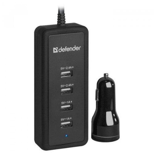 АЗП Defender 5xUSB 45W (1 + 4 USB-A) ACA-02 5V/9.2A