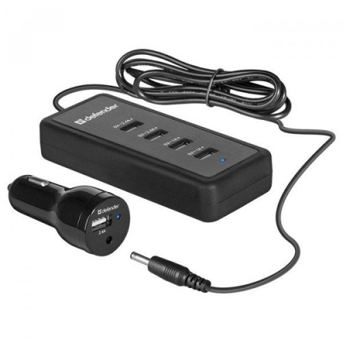 АЗП Defender 5xUSB 45W (1 + 4 USB-A) ACA-02 5V/9.2A
