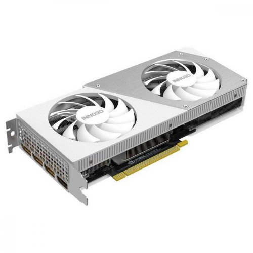 Відеокарта Inno3D GeForce RTX4070 TWIN X2 OC WHITE STEALTH 12GB GDDR6X (192bit) (2505/21000) (1 x HDMI, 3 x DisplayPort) (N40702-126XX-183052V)