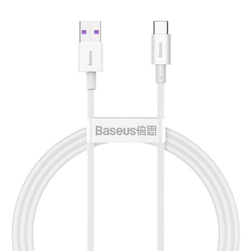Кабель Baseus Superior Series USB For Type-C 5A 66W 1M White
