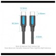 Кабель Vention USB For Type-C 100W Black
