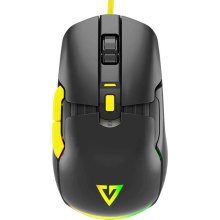 Мишка дротова, Modecom Jager Volcano, ігрова, 12400dpi, 7 кнопок, RGB, Hot-Swap, Custom, Black