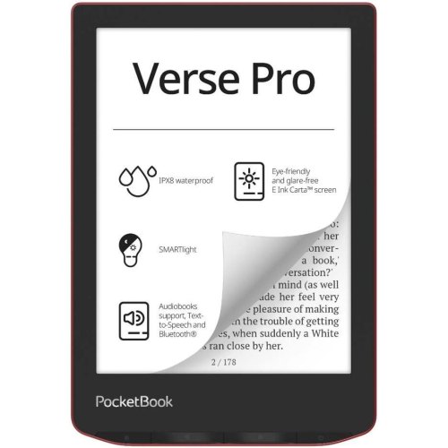 Електронна книга PocketBook 634 Verse Pro, Passion Red