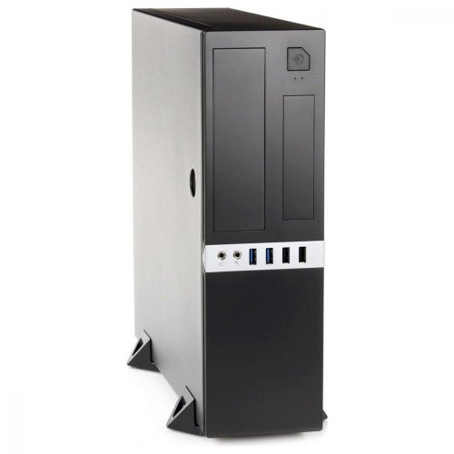 Корпус з БЖ, Casecom S-503, 500W, 80 мм, 2xUSB3.0 + 2xUSB2.0, SFF, mATX, чорний