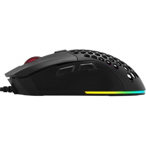 Мишка дротова, XTRIKE ME GM-316, ігрова, 7200dpi, 7 кнопок, 13 режимів RGB, 2 панелі, Black