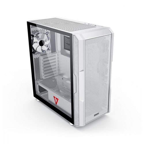 Корпус без БЖ, Modecom AMIRANI WHITE, 4x120 мм, ATX, білий