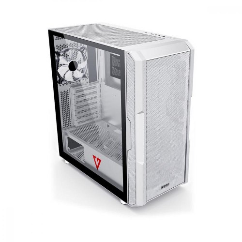 Корпус без БЖ, Modecom AMIRANI WHITE, 4x120 мм, ATX, білий