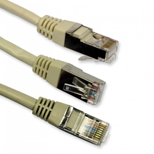 Патчкорд FTP Cat.5e (1м сірий), CU