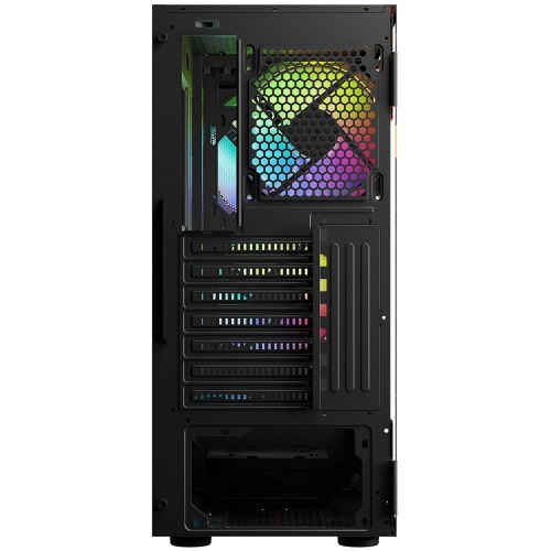 Корпус без БЖ, LogicConcept ARYA MESH+GLASS ARGB, 2x140 мм + 1x120 мм, ATX, чорний