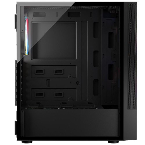 Корпус без БЖ, LogicConcept ARYA MESH+GLASS ARGB, 2x140 мм + 1x120 мм, ATX, чорний