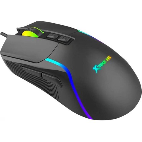 Мишка дротова, XTRIKE ME GM-313, ігрова, 7200dpi, 7 кнопок, RGB, Black
