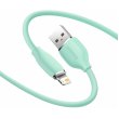 Кабель Baseus Jelly Liquid Silica Gel USB For Lightning 2.4A 1.2M Green
