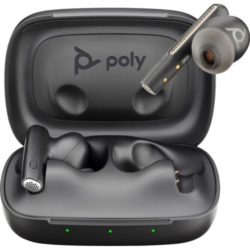 Гарнітура бездротова, Poly TWS Voyager Free 60 Earbuds + BT700A + BCHC, Black