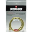 Патчкорд UTP Intellinet, Cat.5e (2м жовтий), Біметал, ССА