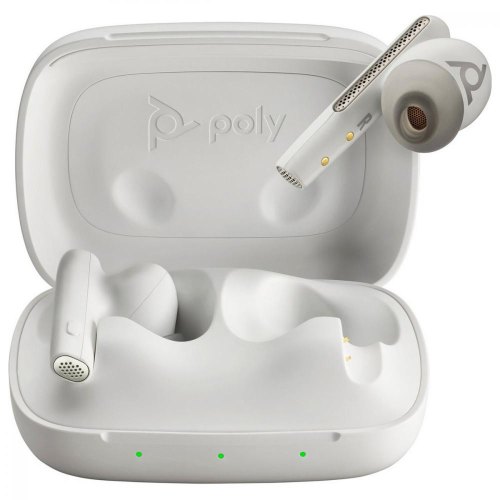 Гарнітура бездротова, Poly TWS Voyager Free 60 Earbuds + BT700C + BCHC, White