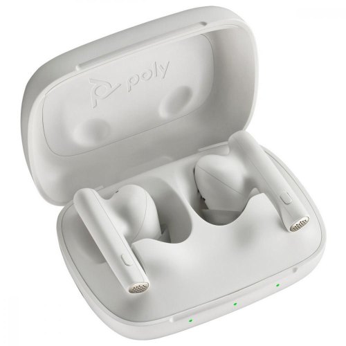 Гарнітура бездротова, Poly TWS Voyager Free 60 Earbuds + BT700C + BCHC, White