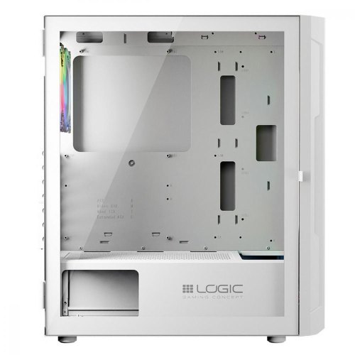 Корпус без БЖ, Logic Concept ARAMIS MESH+GLASS ARGB, 4x120 мм, ATX, білий