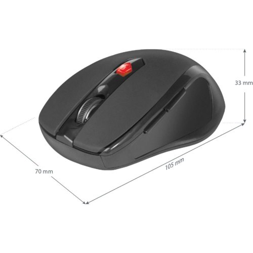 Мишка бездротова, Defender Ultra MM-315, 1200dpi, 6 кнопок, Black