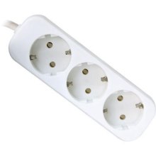 Мережевий фільтр 1.8м Defender E318, 3 розетки, з заземленням