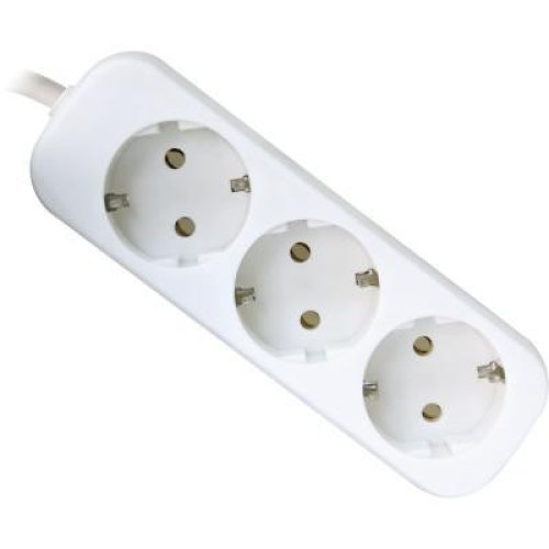 Мережевий фільтр 1.8м Defender E318, 3 розетки, з заземленням