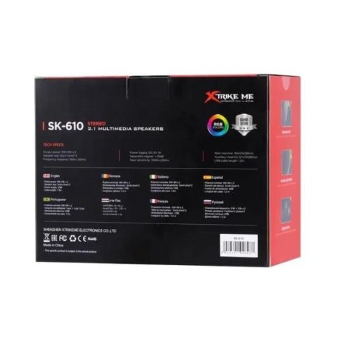 Акустична система 2.1 XTRIKE ME SK-610 (SK-610), 11Вт LED USB