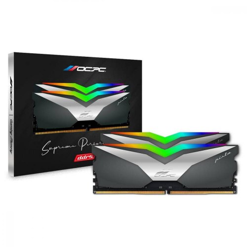 Модуль пам'яті, DDR5, 32Gb(2x16Gb), 6200MHz, OCPC PISTA RGB C36 Titan (MMPT2K32GD562C36T)