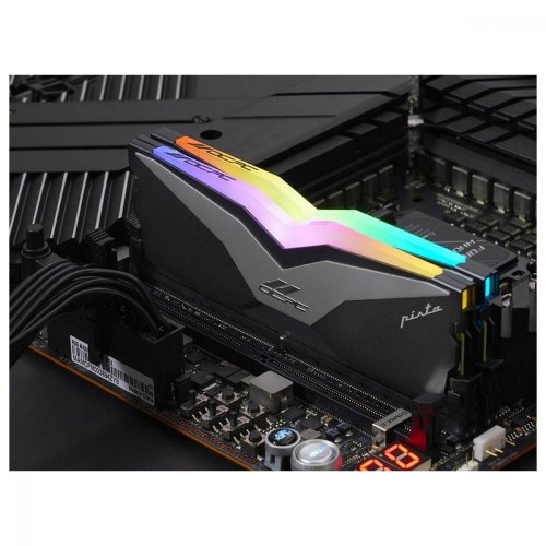 Модуль пам'яті, DDR5, 32Gb(2x16Gb), 6200MHz, OCPC PISTA RGB C36 Titan (MMPT2K32GD562C36T)