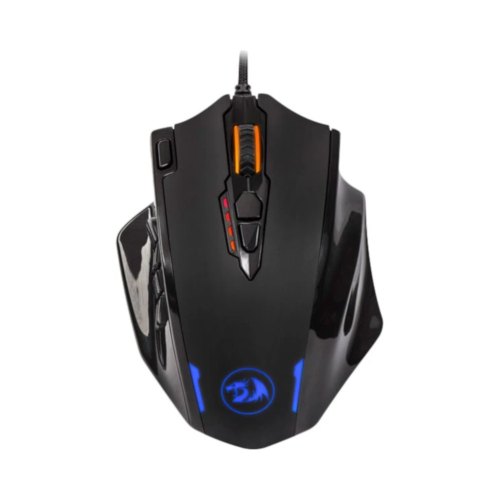 Мишка дротова, Redragon Impact RGB, ігрова, 12400dpi, 24 кнопки, Black