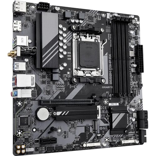 Материнська плата GIGABYTE B650M D3HP AX sAM5 B650 4xDDR5 M.2 HDMI DP mATX