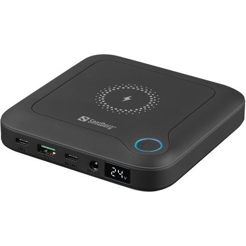 Зовнішні акумулятори Power Bank Sandberg 24000mAh 85W All-in1 Laptop 12-24V/4А, USB, Type-C OUT PD