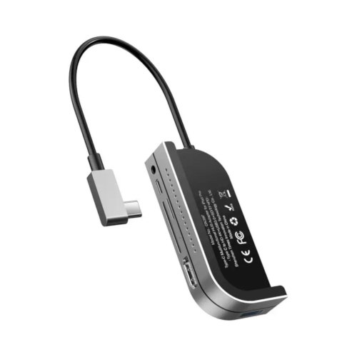 Док-станція Baseus USB 3.1 Type-C - HDMI/USB 3.0x3/TF/SD/TRRS 3.5mm/PD 60W Темно-сіра
