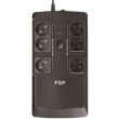 ДБЖ FSP NanoFit 600, 600ВА/360Вт, USB, LED, 6*SCHUKO AVR
