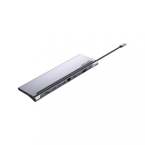 Док-станція Vention USB 3.1 Type-C - HDMI/VGA/USB3.0x3/RJ45/SD/TF/TRRS 3.5mm/PD 100W Vention 11in1