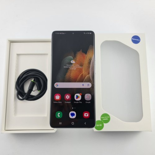 Смартфон Samsung Galaxy S21 Ultra (G998B) 128Gb Phantom Silver (SM-G998BZSDSEK) USED **