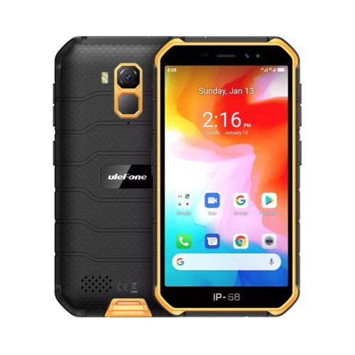 Смартфон Ulefone Armor X7 2/16Gb, IP69K, NFC, 4G, Orange