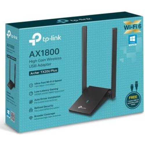 WiFi-адаптер TP-LINK Archer TX20U Plus AX1800 USB 3.0
