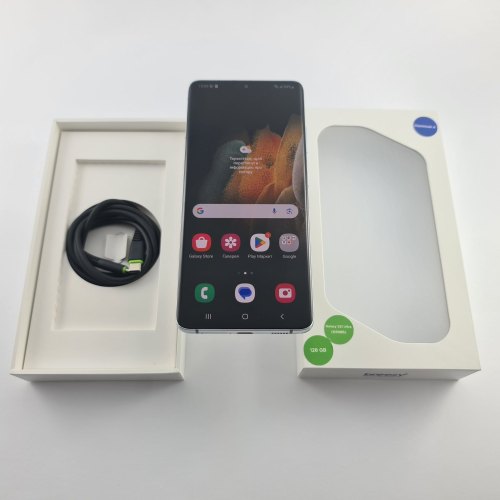 Смартфон Samsung Galaxy S21 Ultra (G998B) 128Gb Phantom Silver (SM-G998BZSDSEK) USED **