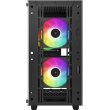 Корпус без БЖ, DeepCool CC360 ARGB, Mini-ITX, microATX