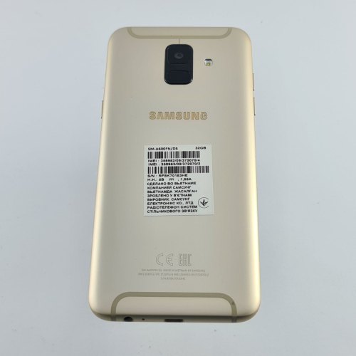 Смартфон Samsung Galaxy A6 2018 (A600F) 32Gb Gold (SM-A600FZDNSEK) USED **