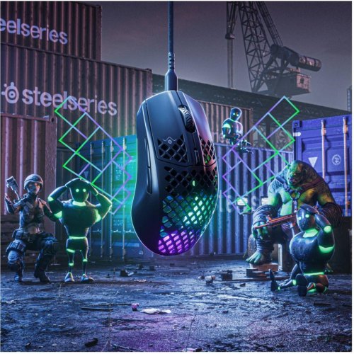 Миша ігрова, дротова,  SteelSeries Aerox 3 (2022) Onyx Black (SS62611)